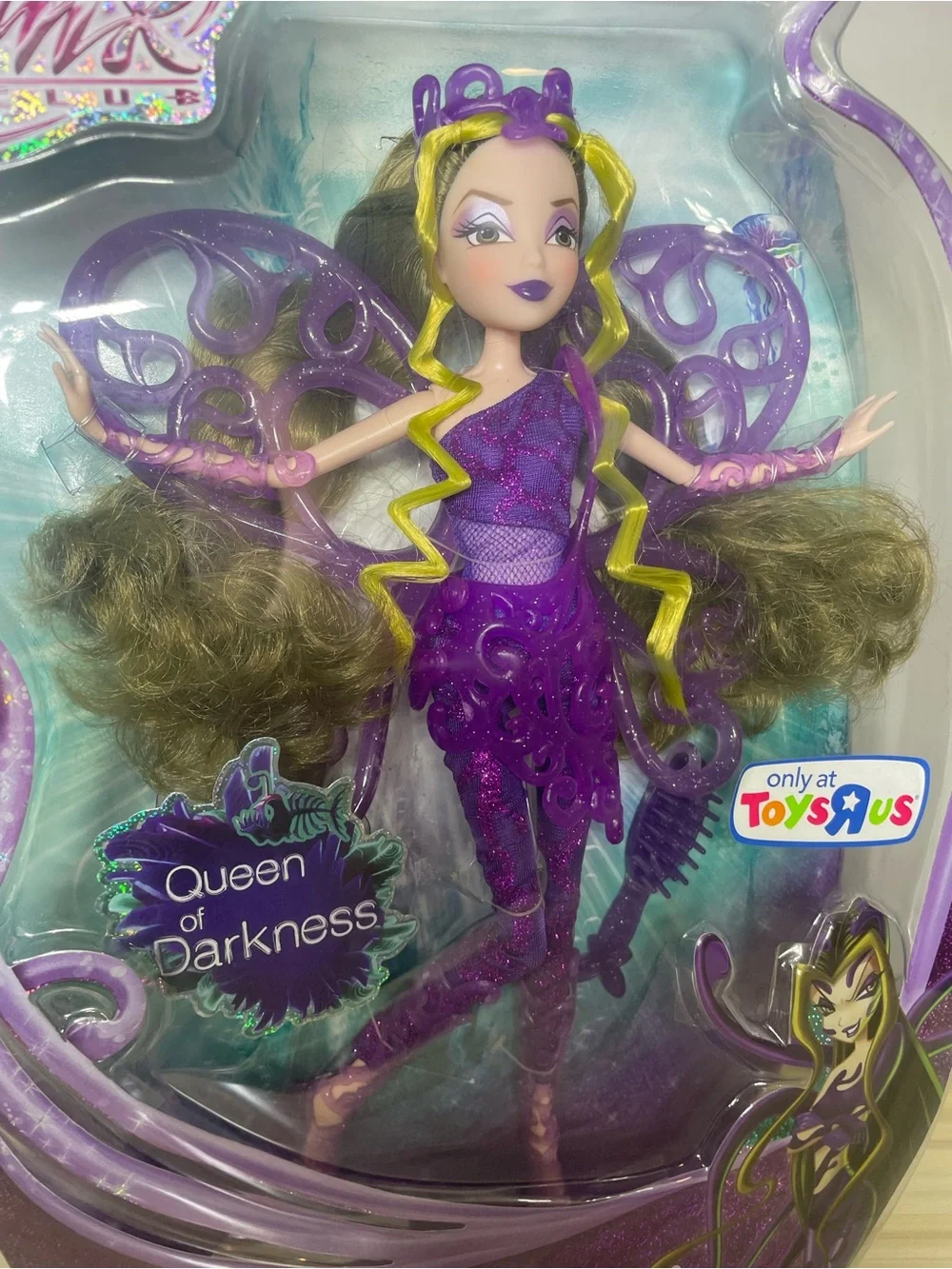 WINX Club ‘Darcy’ Fairy Doll Queen of Darkness NIB 2013 ToysRUs Exclusive RARE